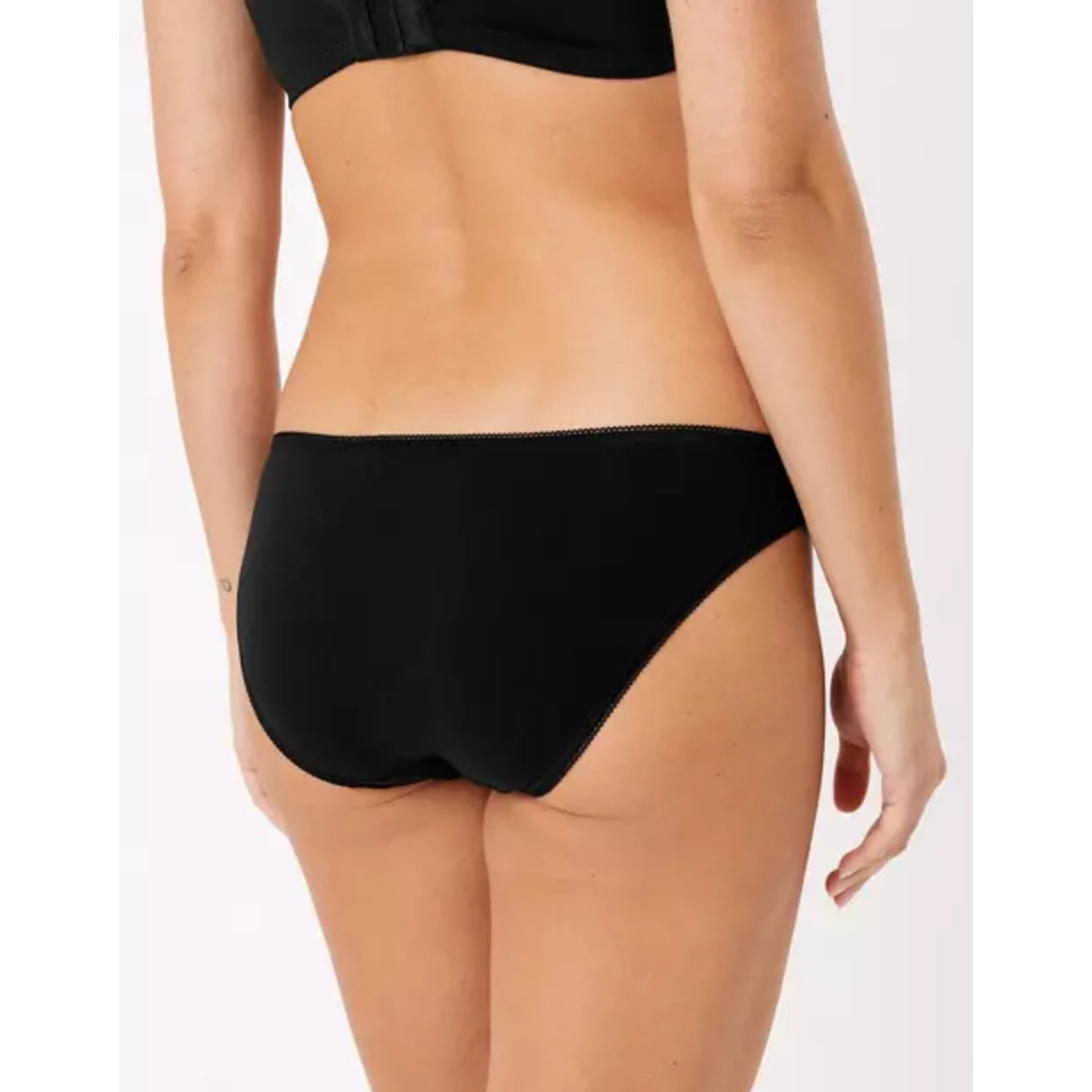Women’s black cotton briefs underwear – ex store ladies soft everyday knickers
